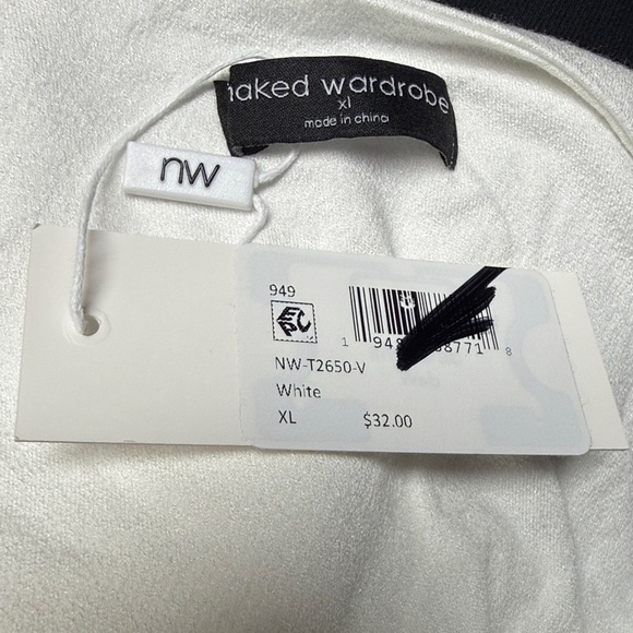 Naked Wardrobe Square Neck Tank White Extra Large - Picture 2 of 6